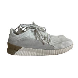 Sorel‎ Women's Out 'N About III Plus Waterproof Suede Sneakers Size 9.5 Sea Salt